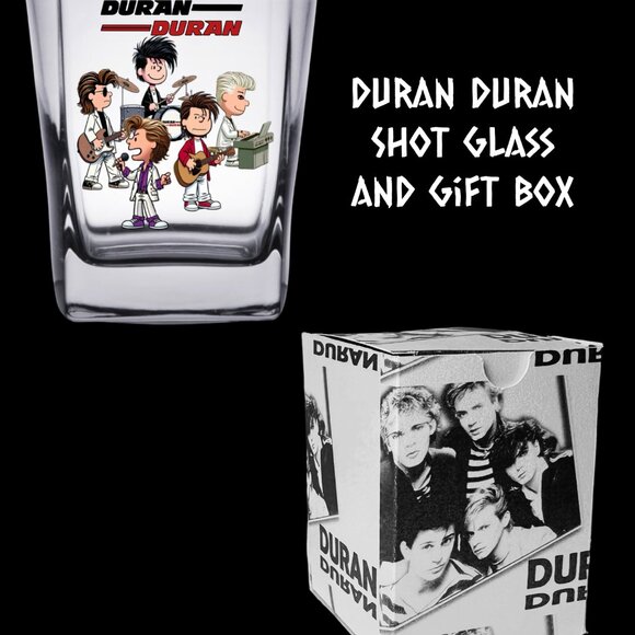 DURAN DURAN/Peanuts Mashup Shot Glass set of 6 w/ Matching Gift Boxes - Picture 4 of 9
